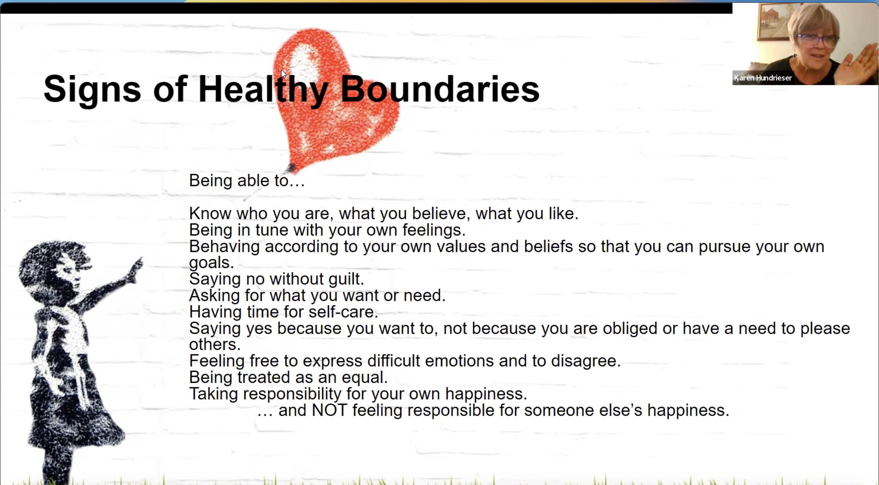 Setting Healthy Boundaries slide