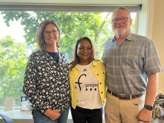 Left to right: Companis Worker Tracy Flynn; The IF Project's Director of Programs, Dr. Felisa Bryant; and Companis ED, Gary Davis